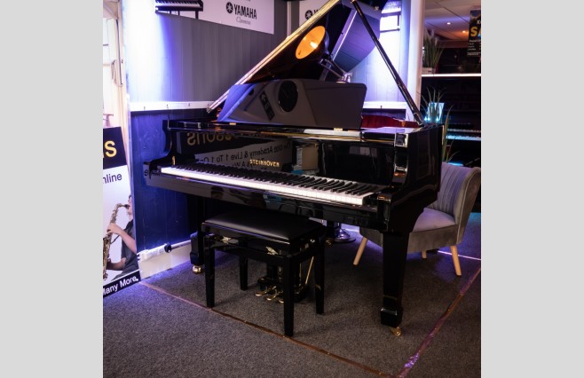 Steinhoven SG148 Polished Ebony Display Model Baby Grand Piano All Inclusive Package - Image 5